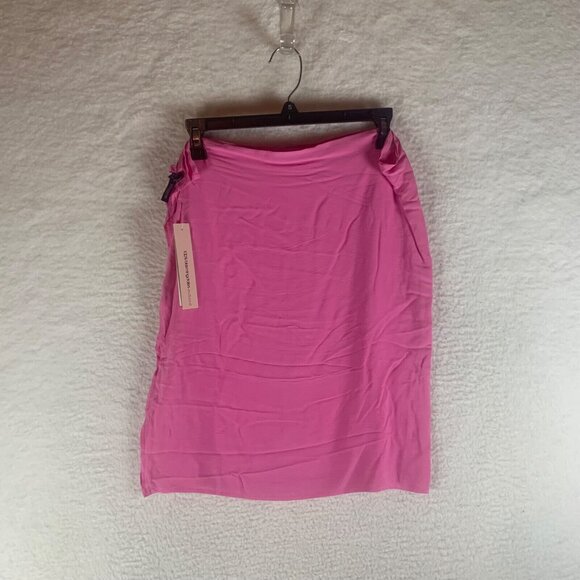 Aqua Swim Women's Lush Pink Wrap Pareo Beach Rayon Swimsuit Cover Up Size S‎ NWT - Picture 1 of 7